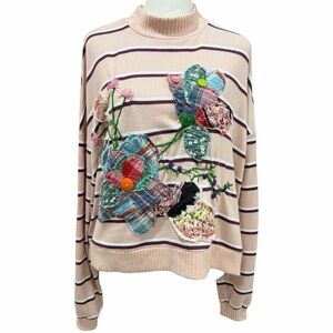 Auntie M Upcycled One-of-a-Kind SO Sweater Handmade Wearable Art